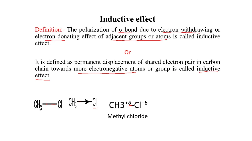 inductive effect