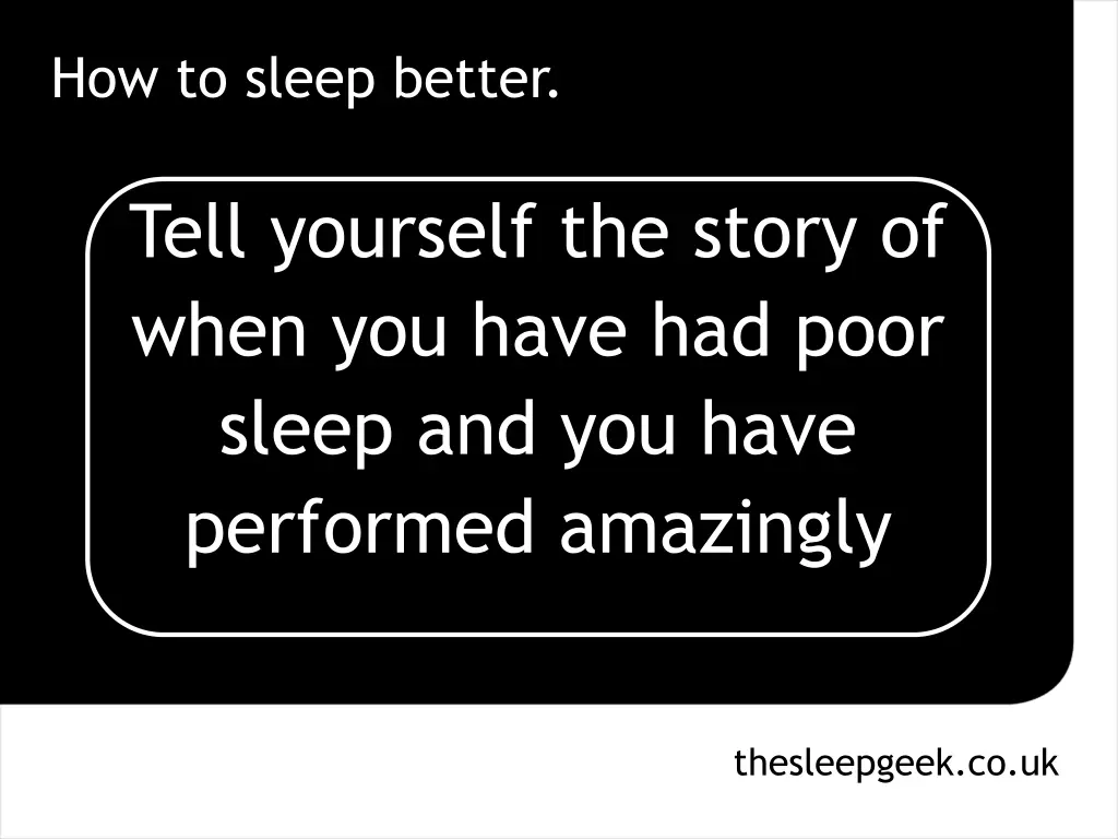 how to sleep better 3