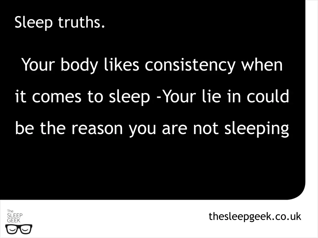 sleep truths 3