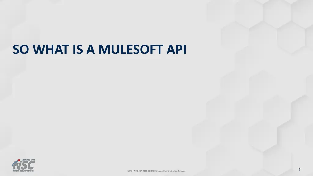 so what is a mulesoft api