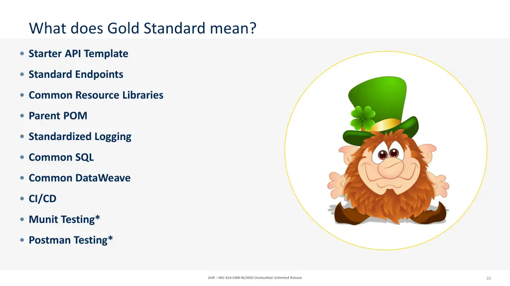 what does gold standard mean