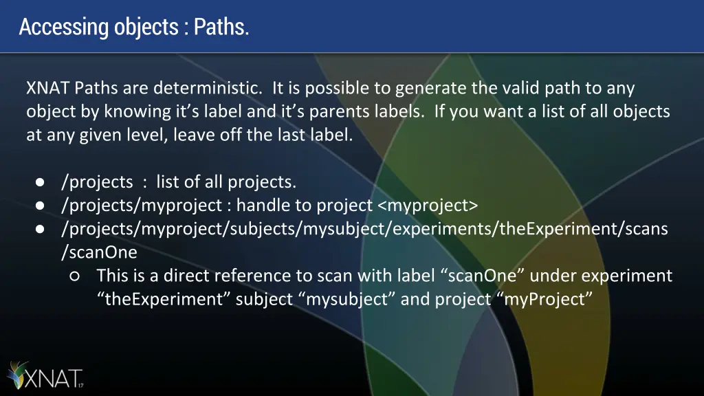 accessing objects paths