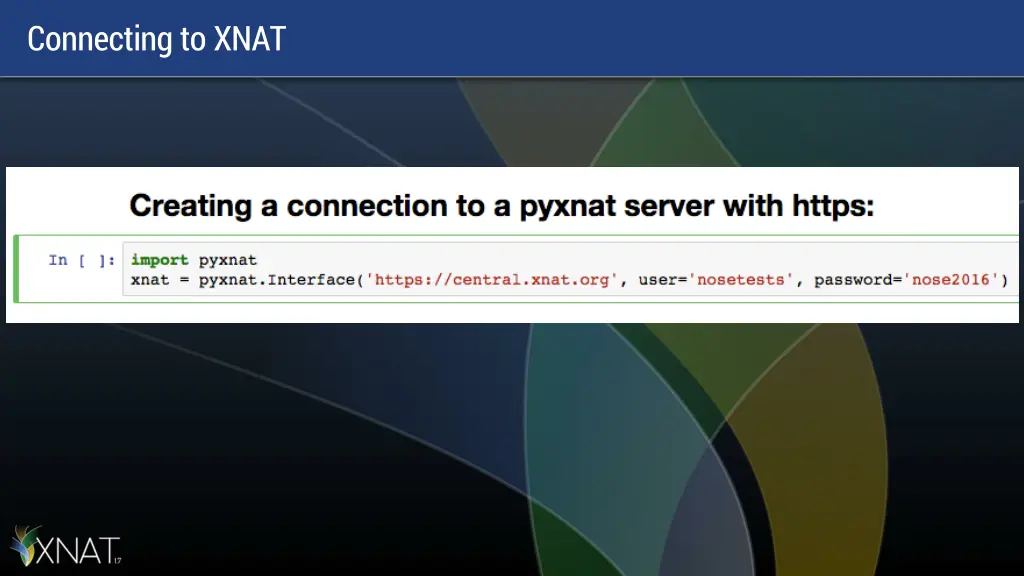 connecting to xnat