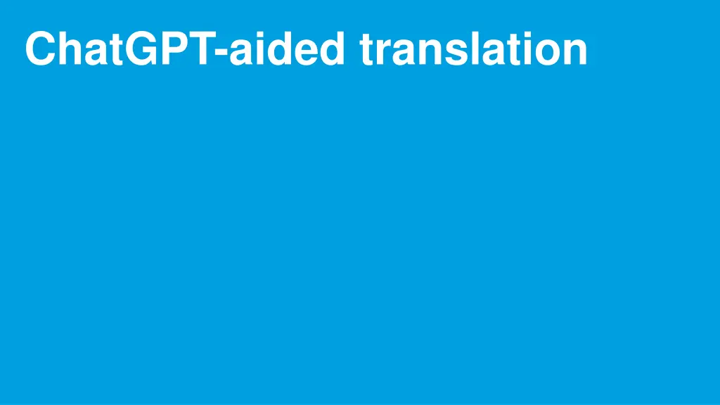 chatgpt aided translation