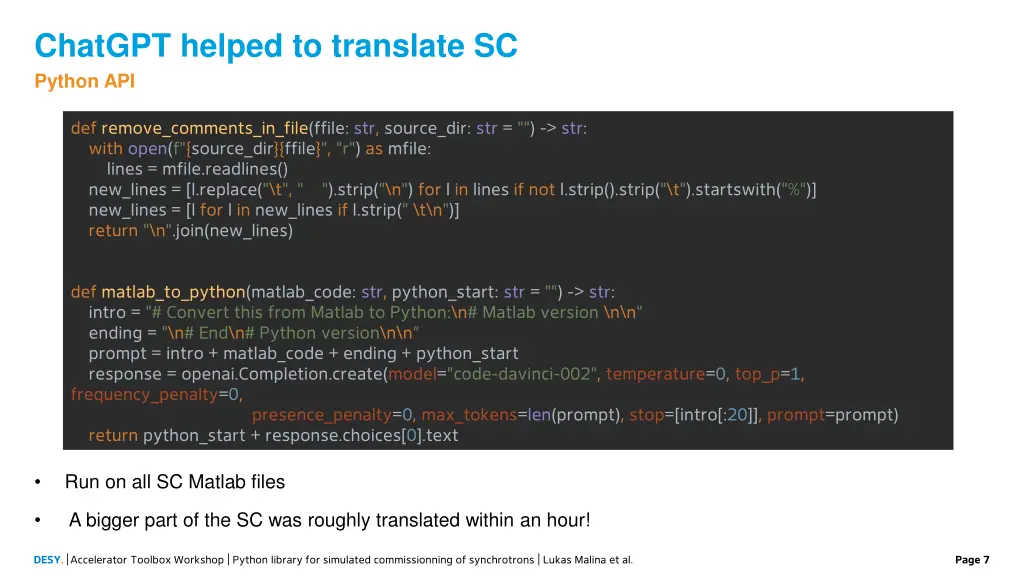 chatgpt helped to translate sc