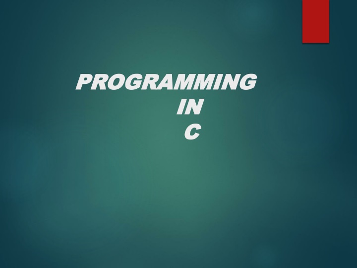 programming programming in c c