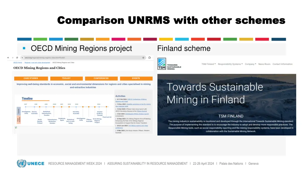 comparison unrms with other schemes comparison