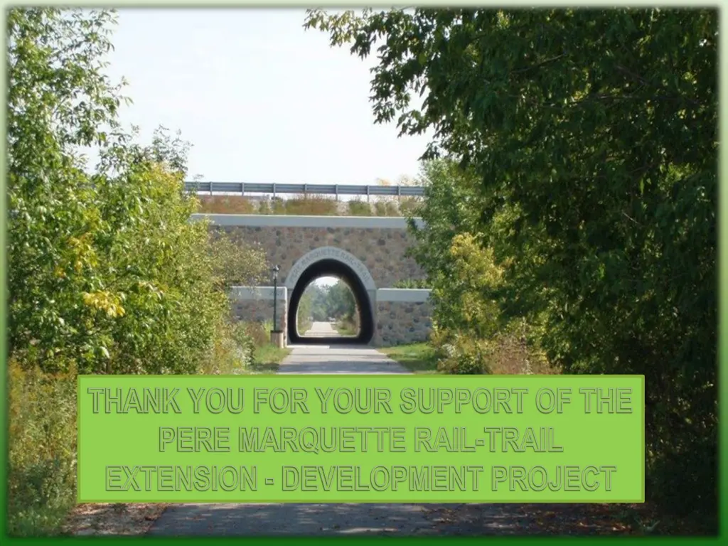 thank you for your support of the pere marquette