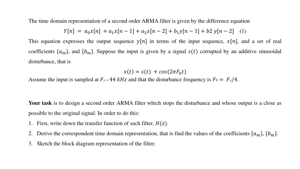 the time domain representation of a second