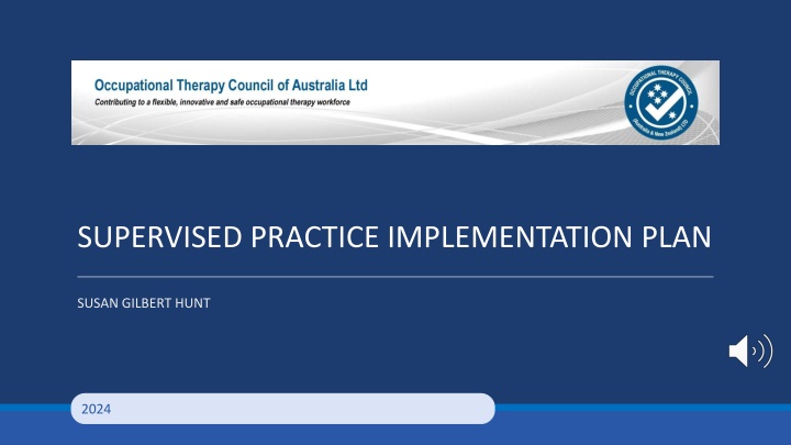 supervised practice implementation plan