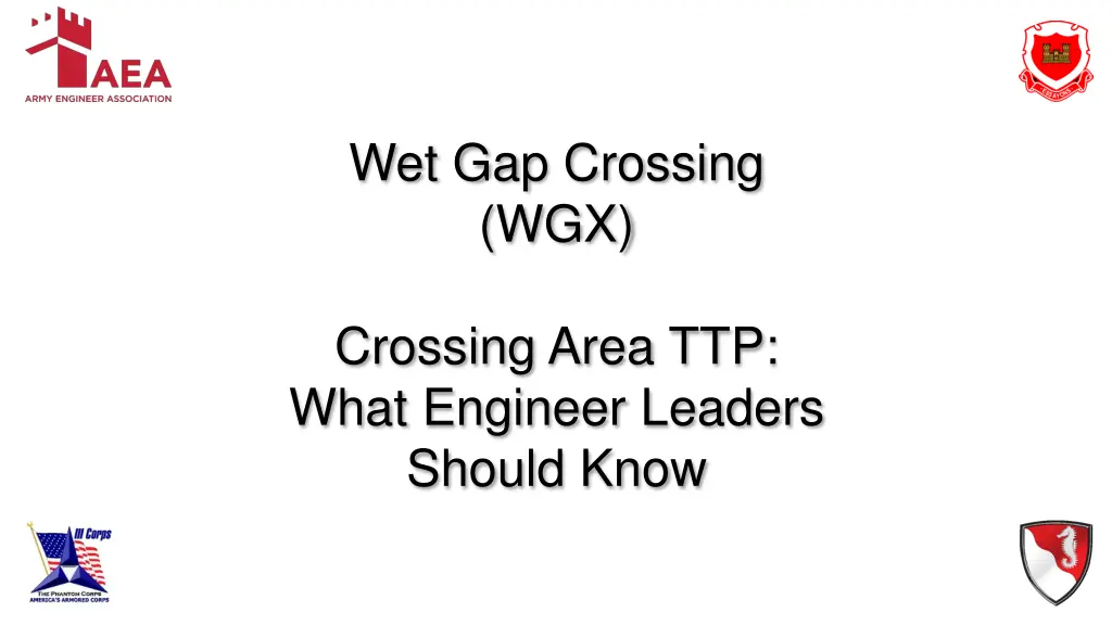 wet gap crossing wgx