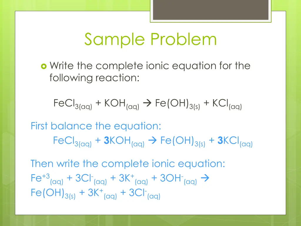 sample problem