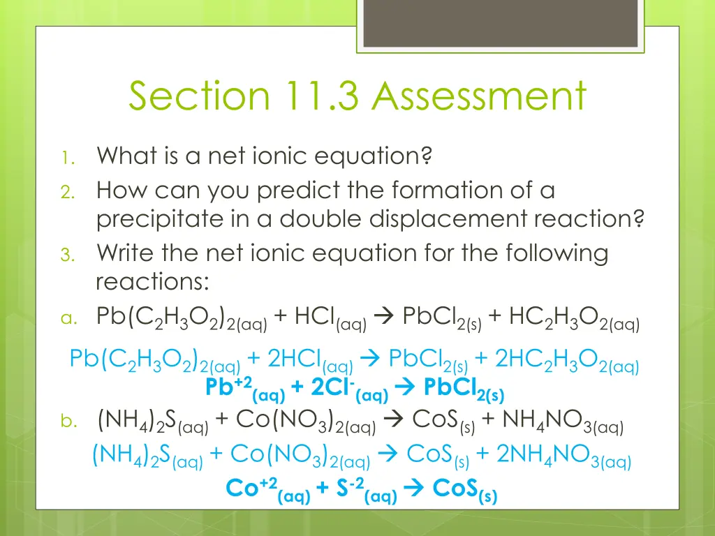 section 11 3 assessment