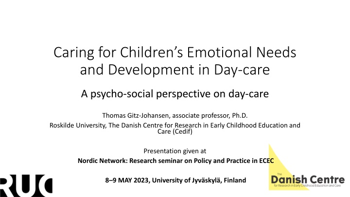 caring for children s emotional needs