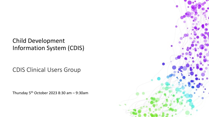 child development information system cdis