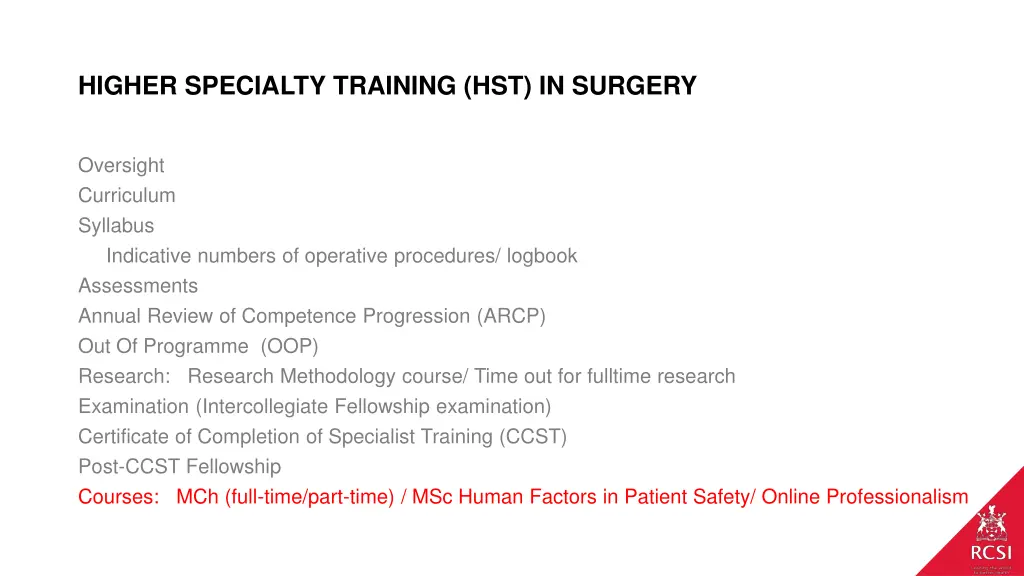 higher specialty training hst in surgery 7