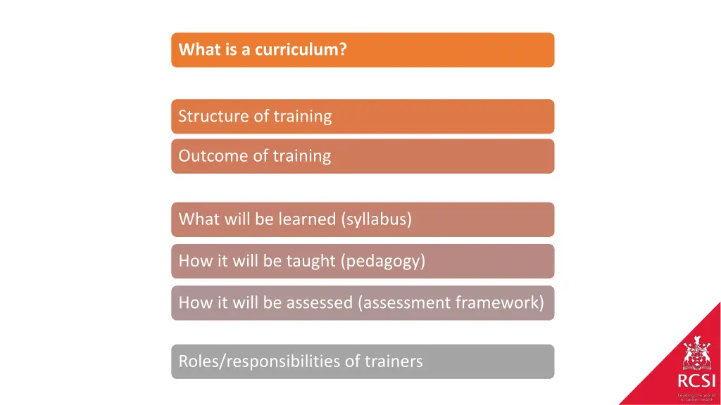 what is a curriculum