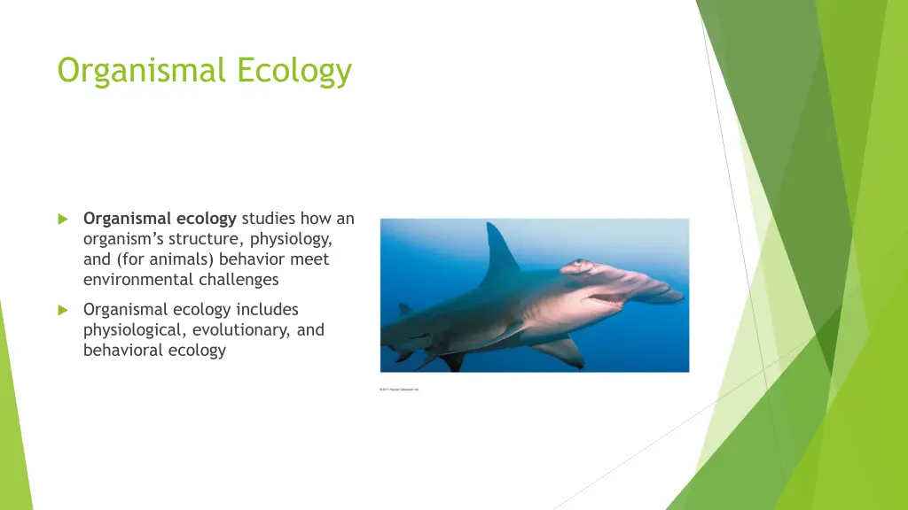 organismal ecology