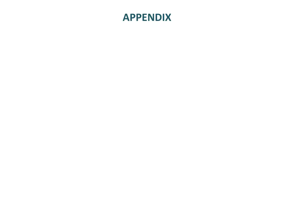 appendix