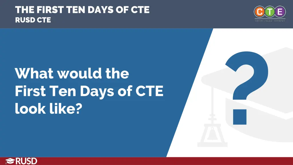 the first ten days of cte rusd cte 2