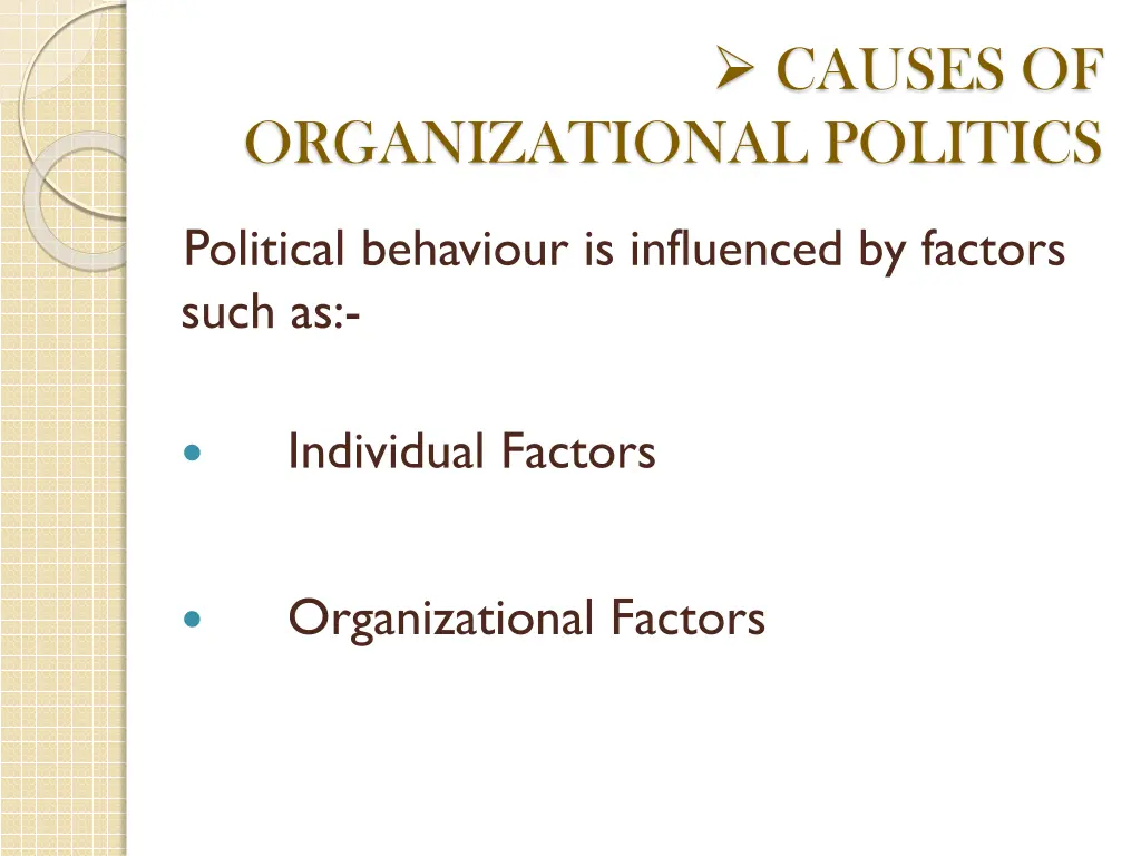 causes of