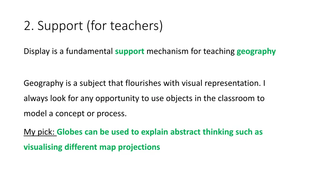 2 support for teachers