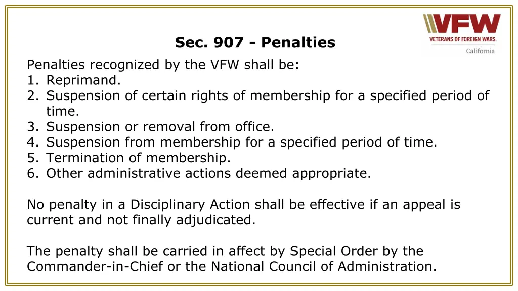 sec 907 penalties