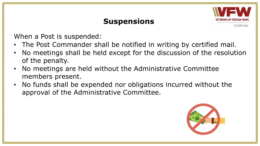 suspensions