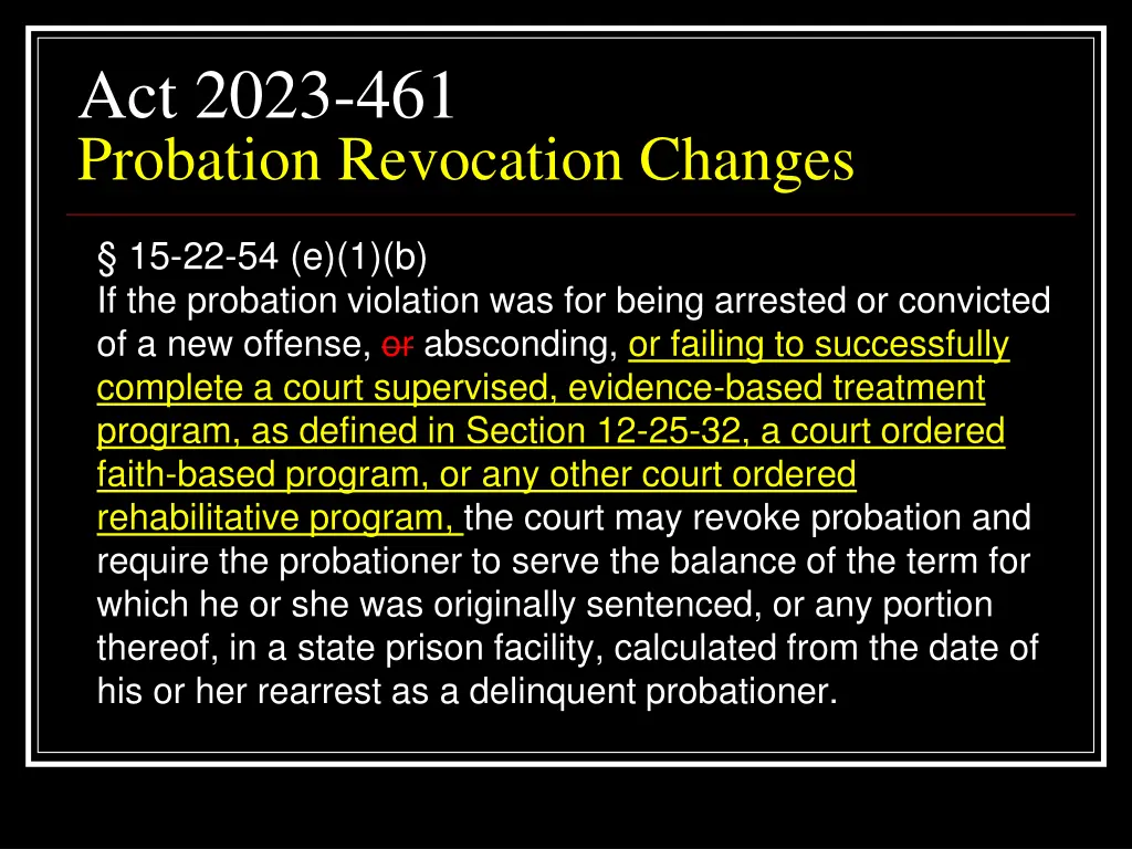 act 2023 461 probation revocation changes