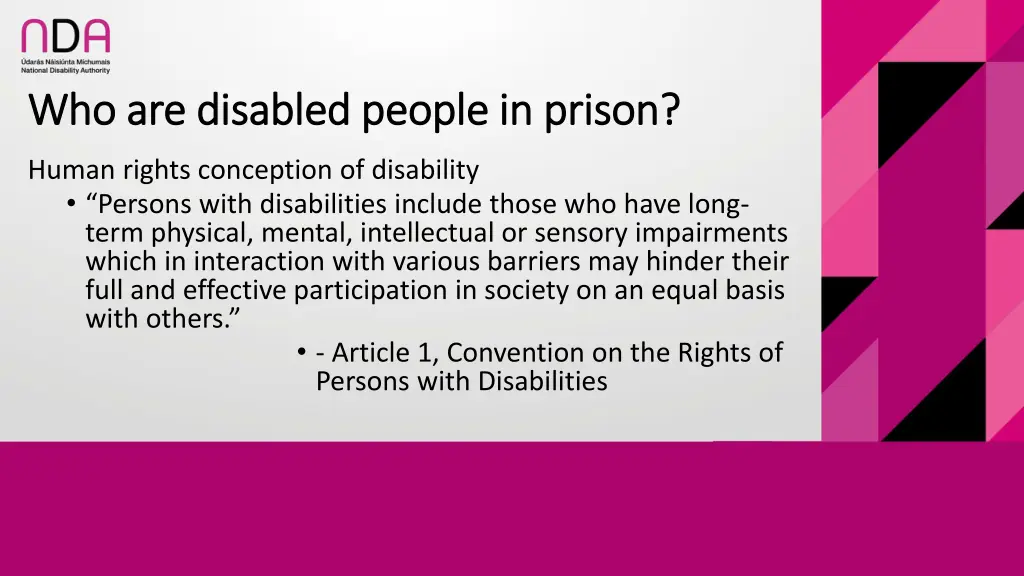 who are disabled people in prison