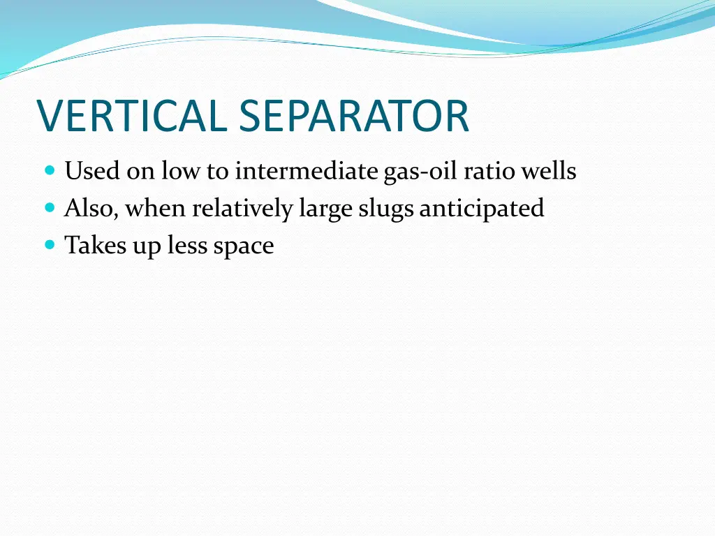 vertical separator