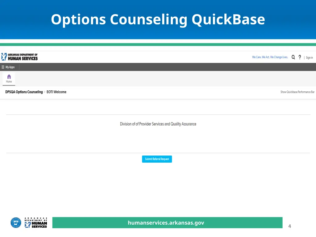 options counseling quickbase 1