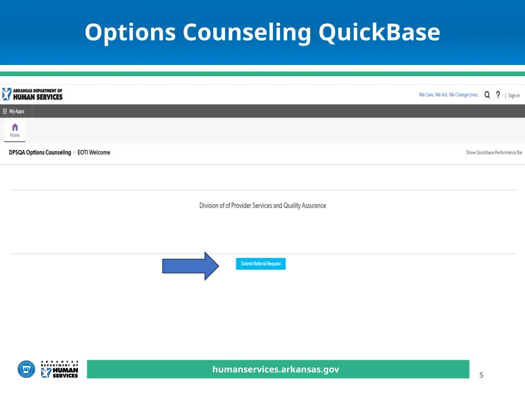 options counseling quickbase 2