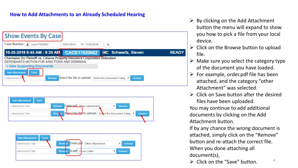 how to add attachments to an already scheduled 1