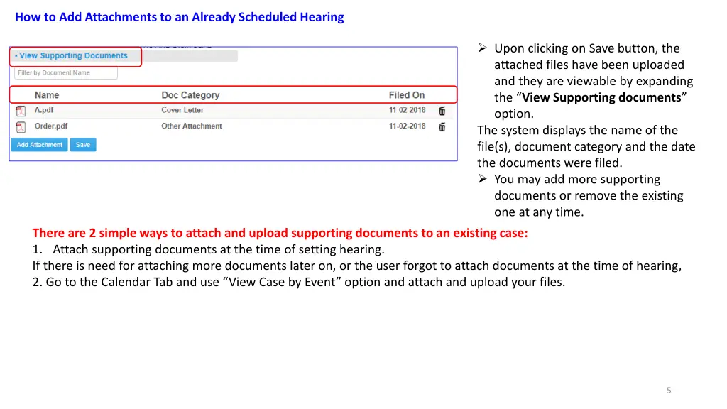 how to add attachments to an already scheduled 2