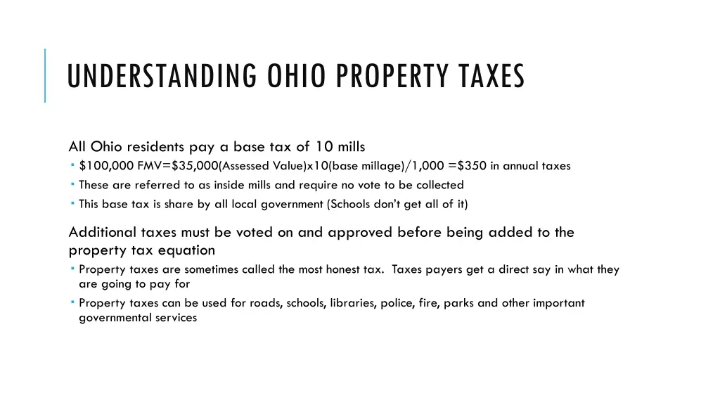 understanding ohio property taxes