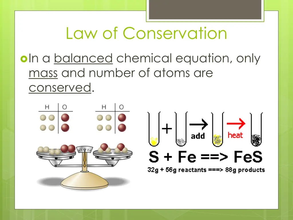 law of conservation