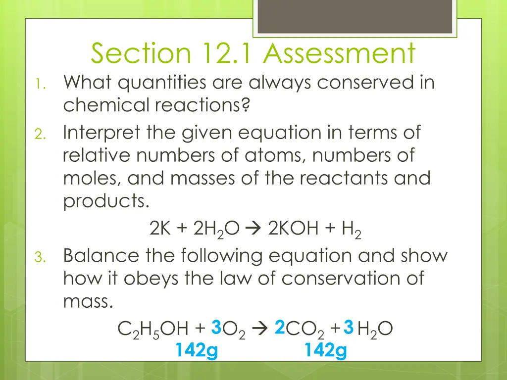 section 12 1 assessment 1 what quantities