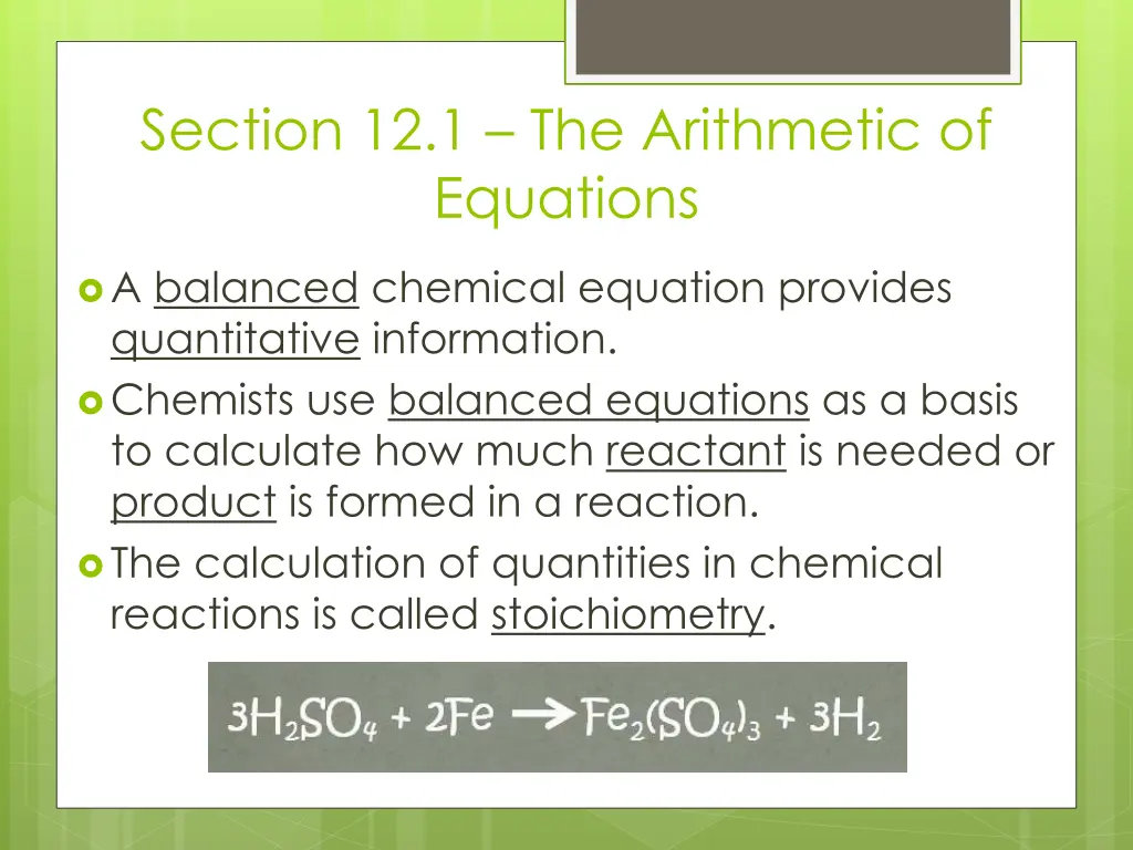 section 12 1 the arithmetic of equations