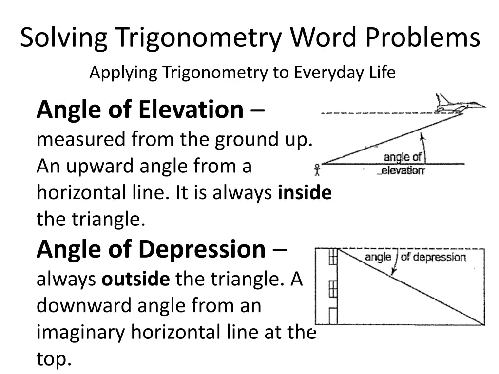 solving trigonometry word problems applying 2