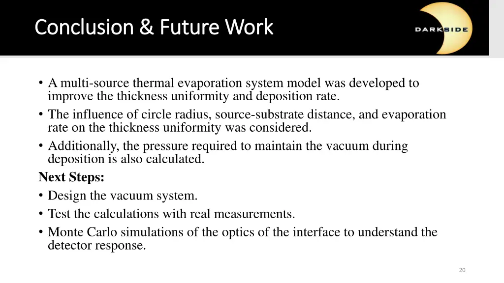 conclusion future work conclusion future work