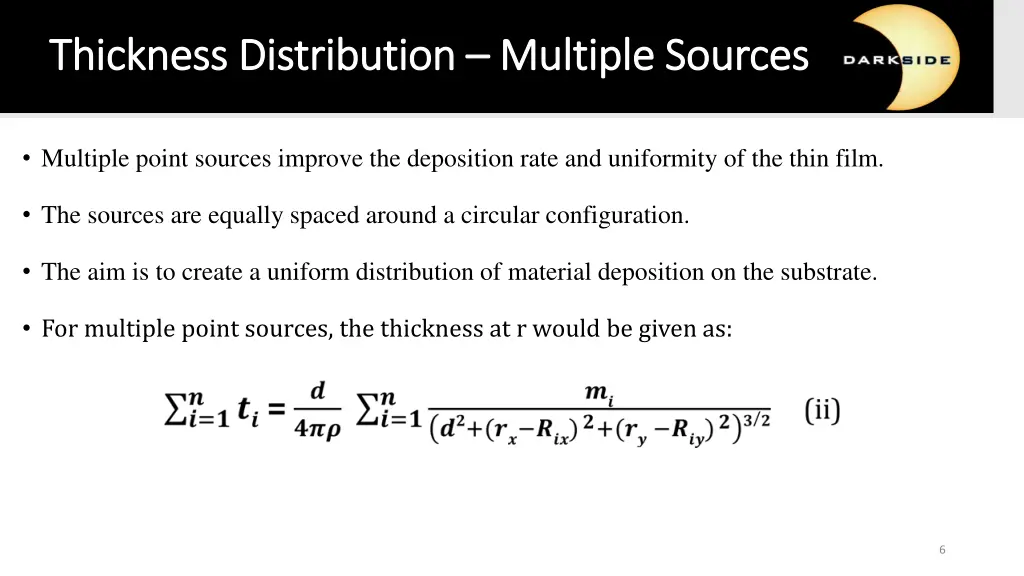 thickness distribution thickness distribution