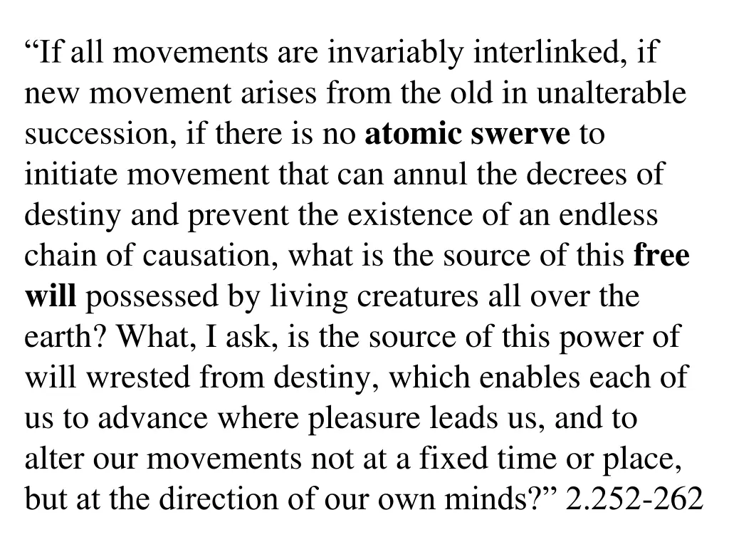 if all movements are invariably interlinked