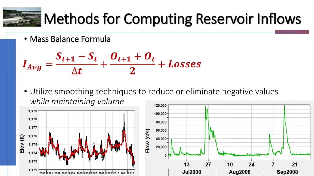 methods for computing reservoir inflows methods 3