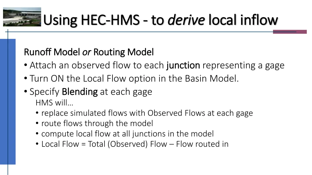using hec using hec hms 1