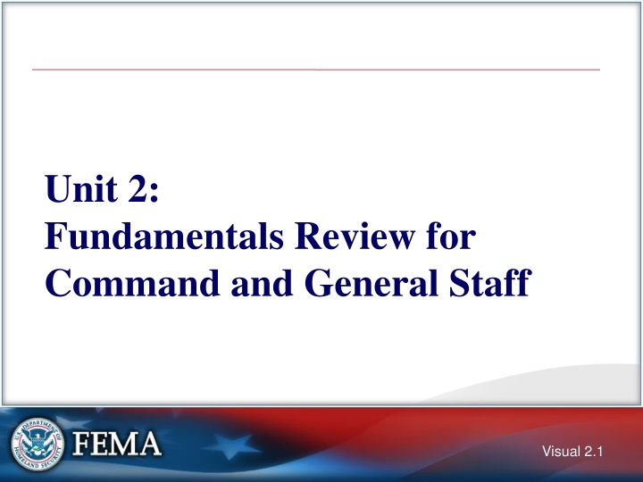 unit 2 fundamentals review for command