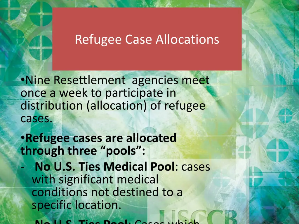 refugee case allocations