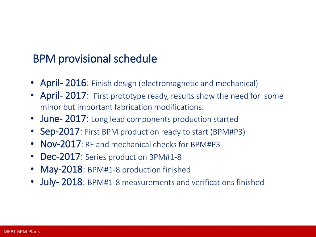 bpm provisional schedule bpm provisional schedule