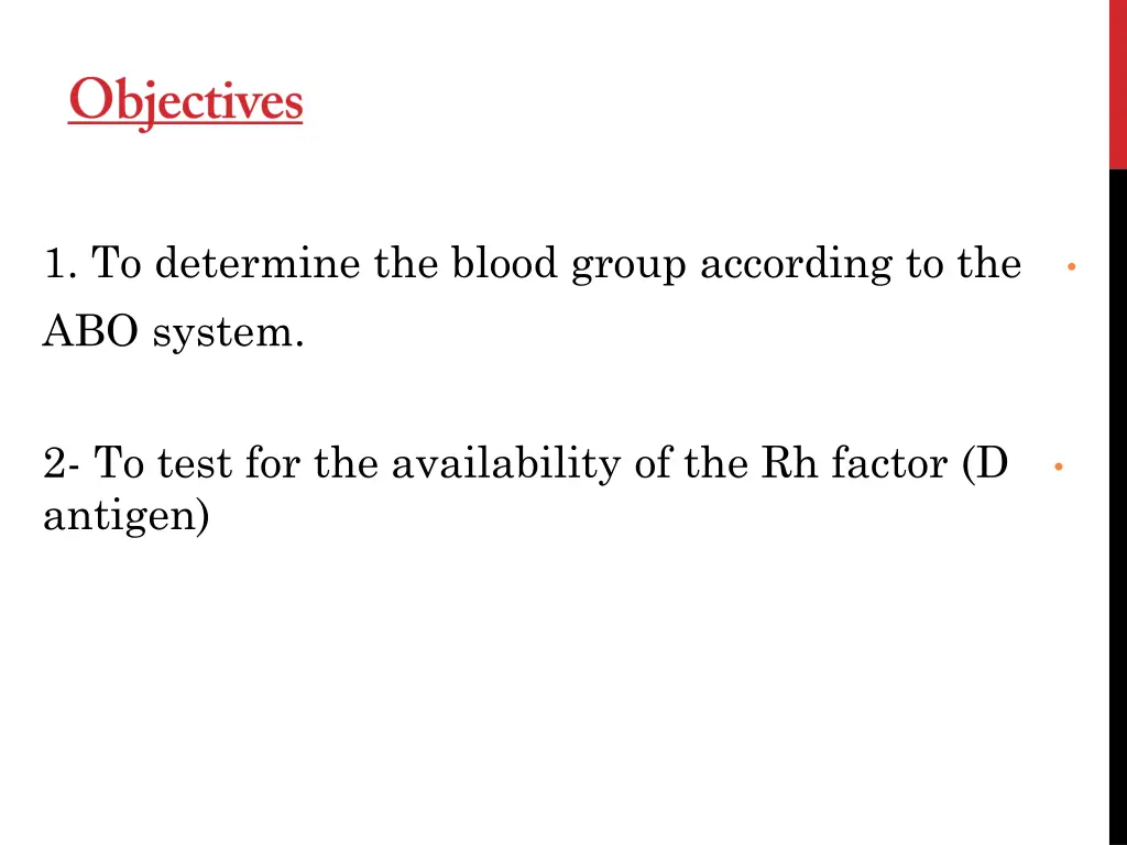 1 to determine the blood group according