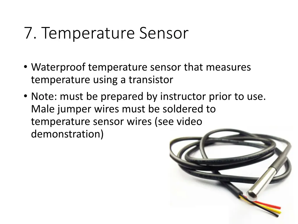 7 temperature sensor